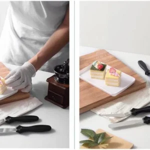 3 SET STAINLESS STEEL CAKE SPATULA PALETTE KNIFE ICING SPATULA