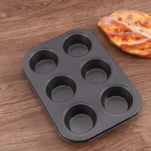 6CAVITY NON-STICK CUPCAKE TRAY