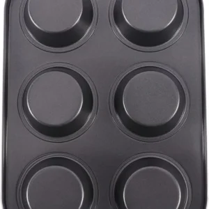 6CAVITY NON-STICK CUPCAKE TRAY