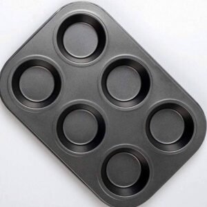 6CAVITY NON-STICK CUPCAKE TRAY